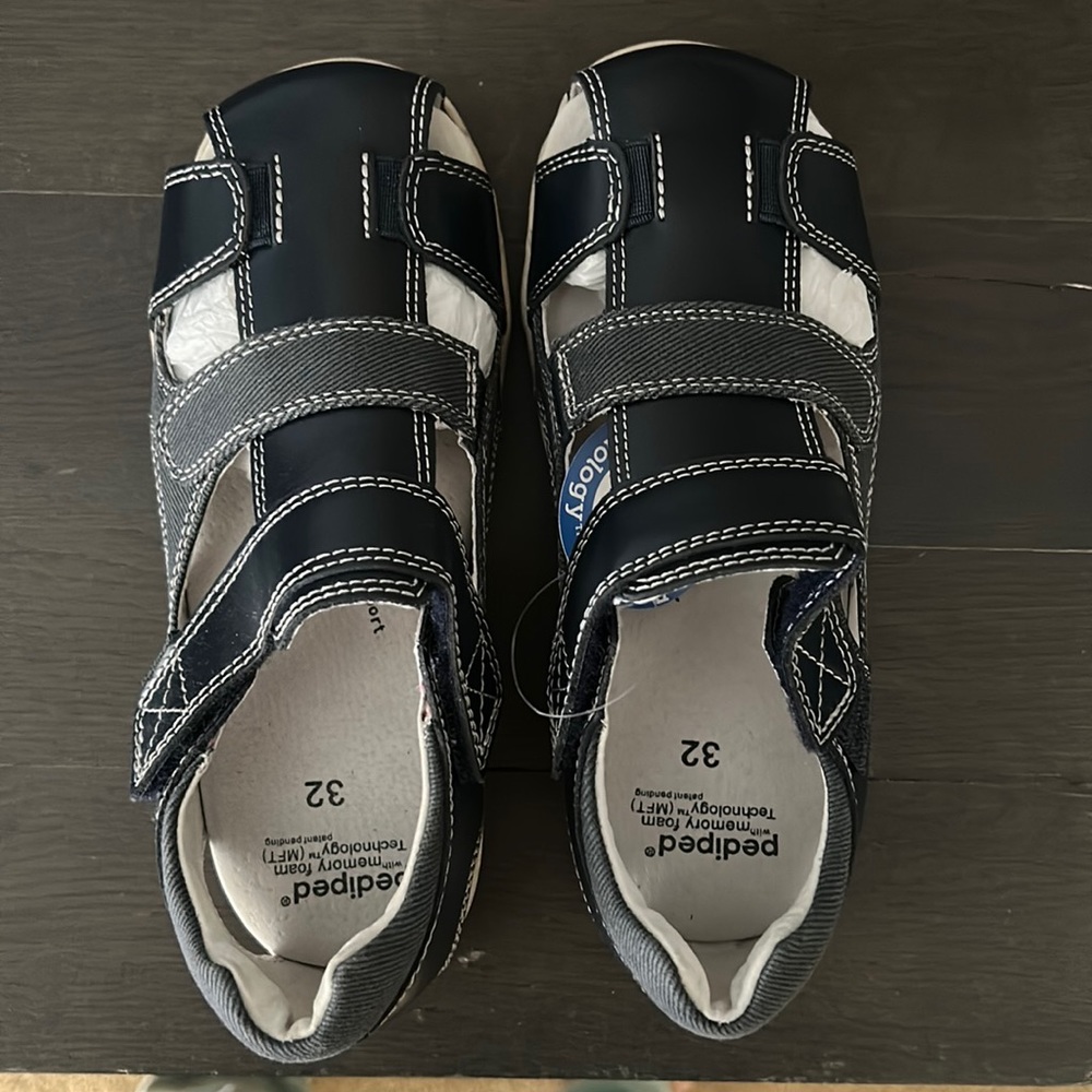 Pediped Boys Blue Dress Sandals